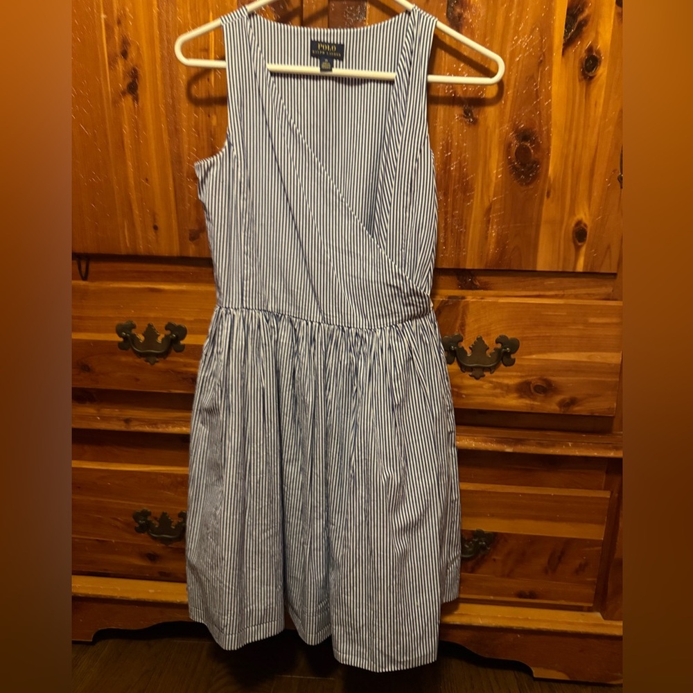 Striped Sleeveless Dress Size14! Never Worn!